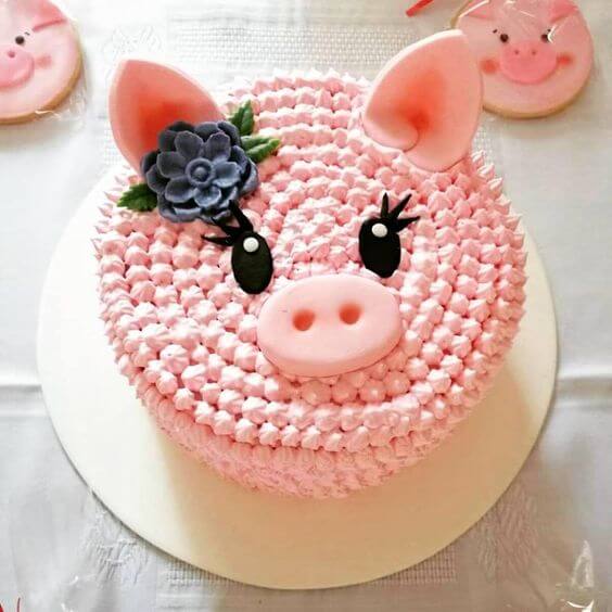 Bánh kem sinh nhật hình ảnh con lợn cực đẹp