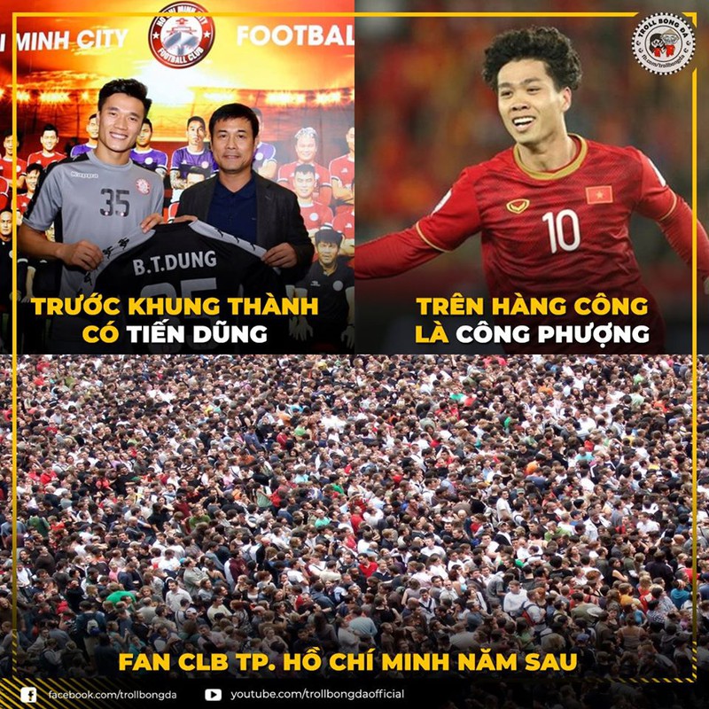 Tổng hợp những bức ảnh vui nhộn về bóng đá Việt Nam