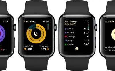 Các Công cụ có sẵn trong Apple Watch S6- AutoSleep