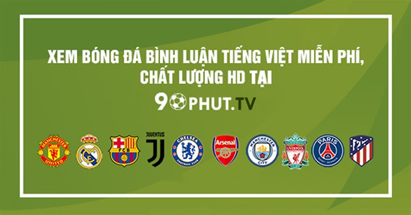 90Phut TV – Kênh trực tiếp bóng đá bình luận tiếng việt chất lượng