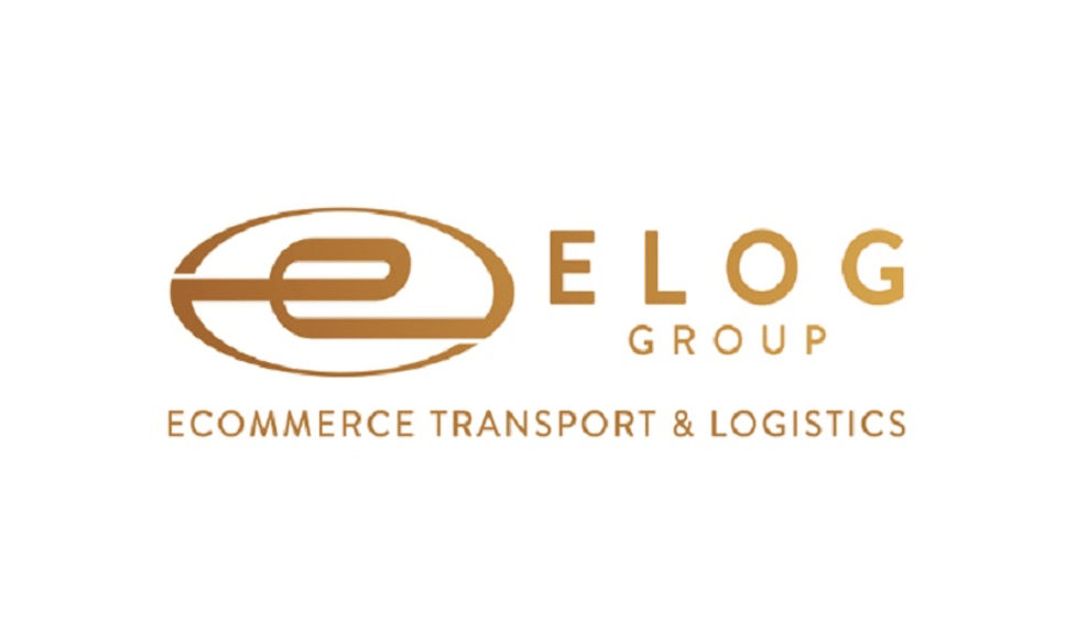Logo thương hiệu vận tải đa quốc gia hàng đầu Elog Group.